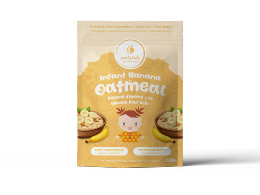 Purely Kids Banana Flax Infant Oatmeal