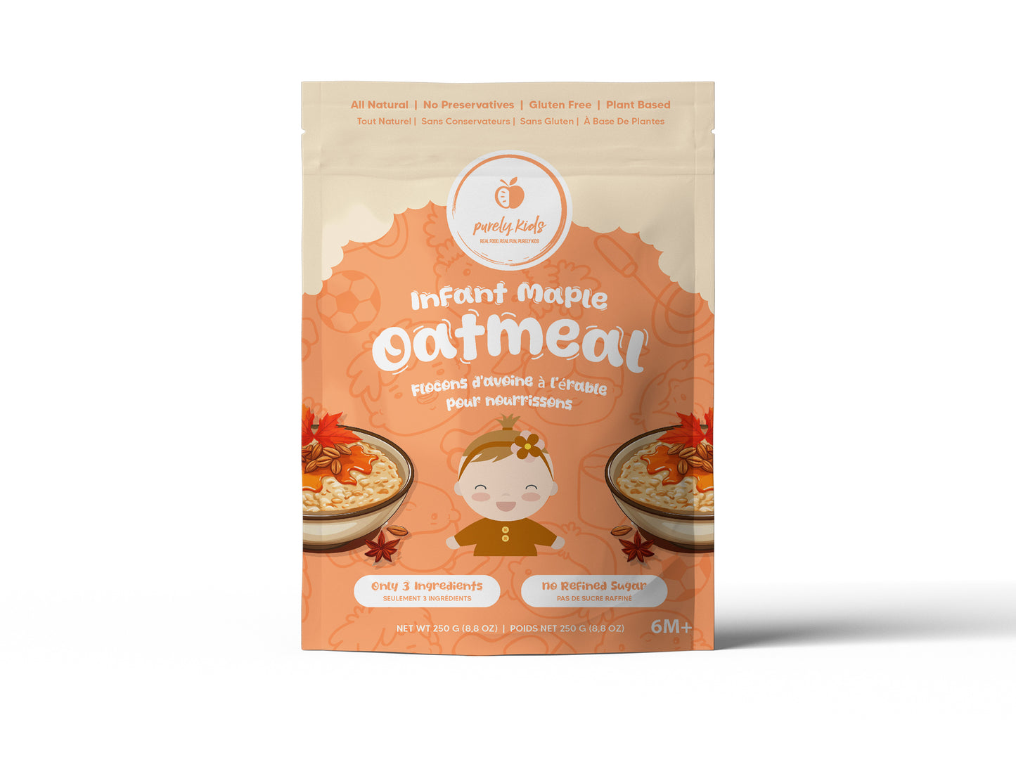 Purely Kids Maple Infant oatmeal